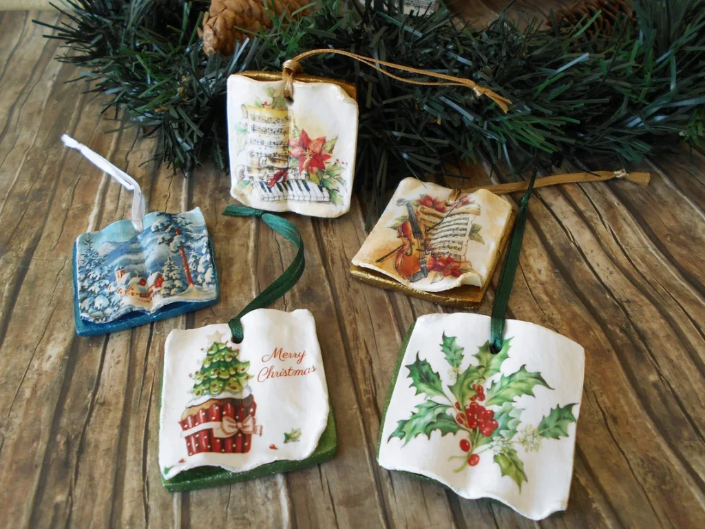 bookish christmas ornaments