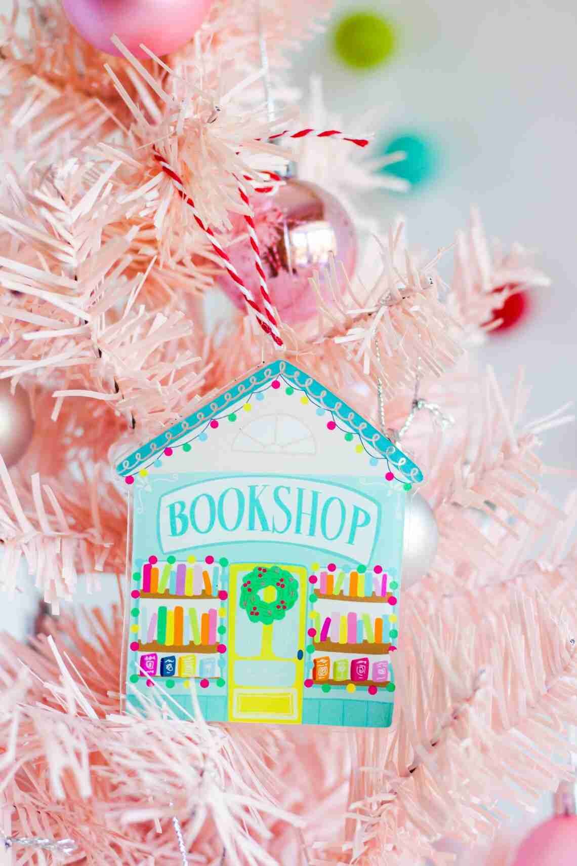 bookish christmas ornaments