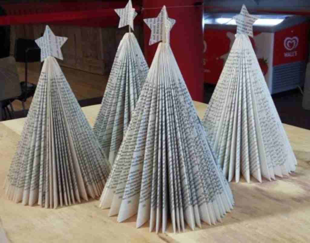 folded paper trees