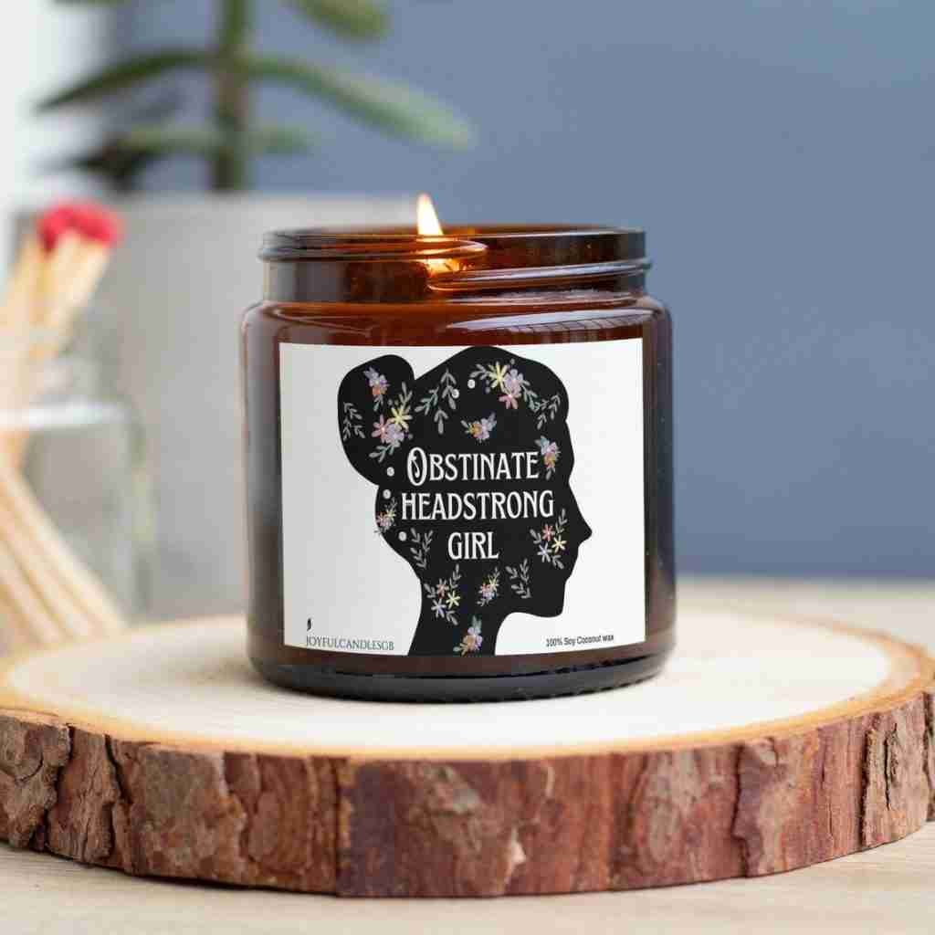 Obstinate Headstrong Girl candle