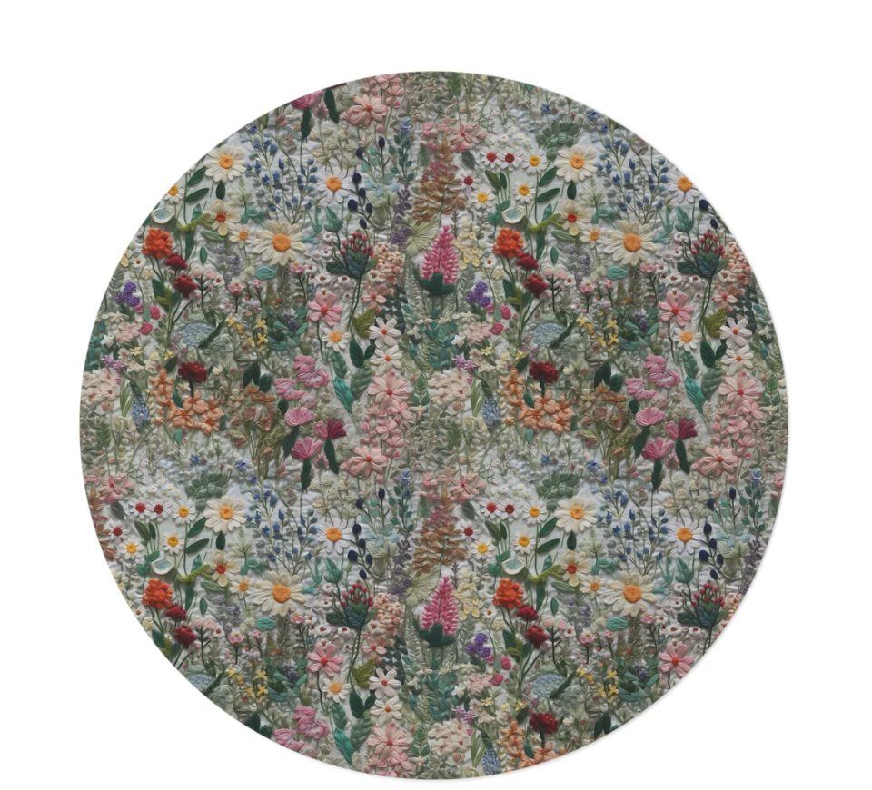 floral rug