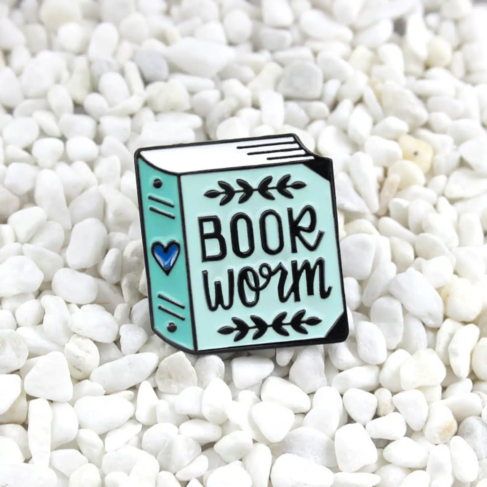 bookworm bookish pin